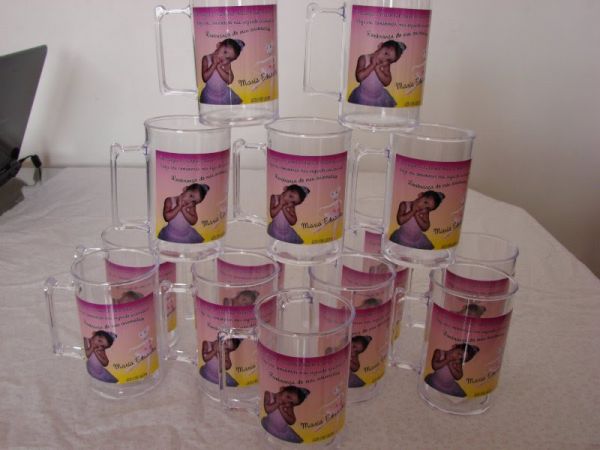 Canecas personalizada em acrilico de 300ml